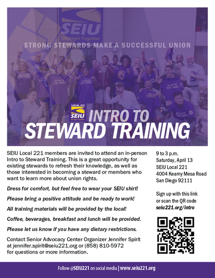 Intro to Steward Training - April 13