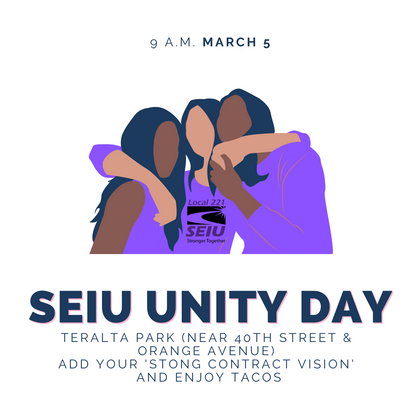 Join SEIU Unity Day at Teralta Park