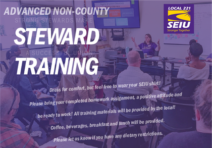 Non-County members: Sign up for Advanced steward training