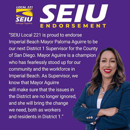 Support SEIU-endorsed candidate in special election