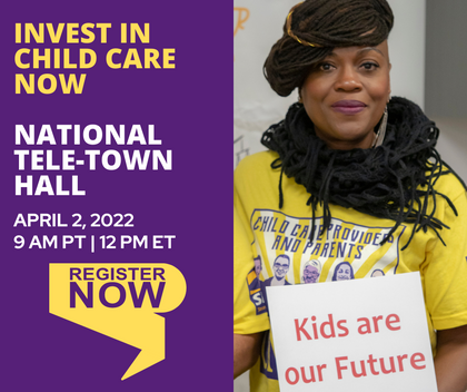 Join childcare tele-town hall April 2